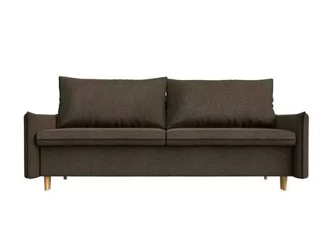 Прямой диван Хьюстон Рогожка Коричневый