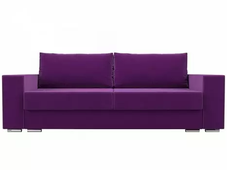 Прямой диван Исланд Микровельвет Фиолетовый