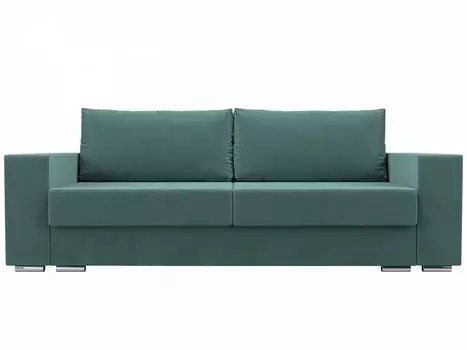 Прямой диван Исланд Велюр Бирюзовый