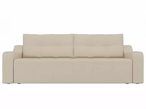 Прямой диван Итон Экокожа Бежевый