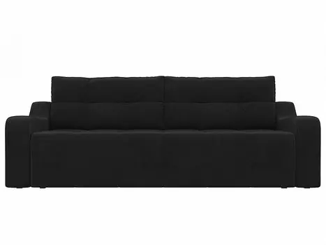 Прямой диван Итон Велюр Черный