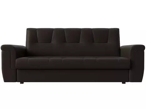 Прямой диван Эллиот Экокожа Коричневый