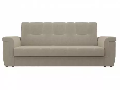 Прямой диван Эллиот Микровельвет Бежевый