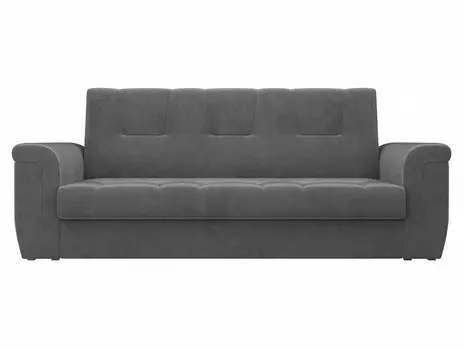 Прямой диван Эллиот Велюр Серый