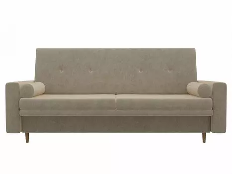 Диван прямой Книжка Белфаст Микровельвет Бежевый