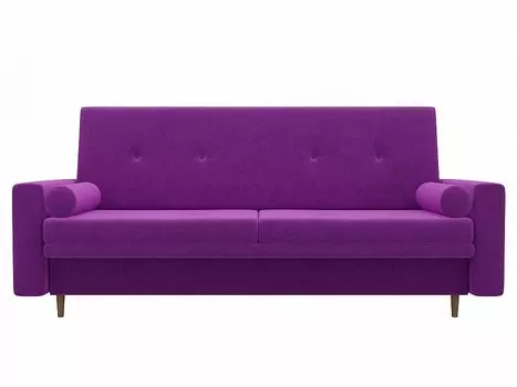 Диван прямой Книжка Белфаст Микровельвет Фиолетовый