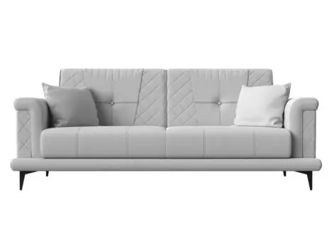 Прямой диван книжка Неаполь Экокожа Белый