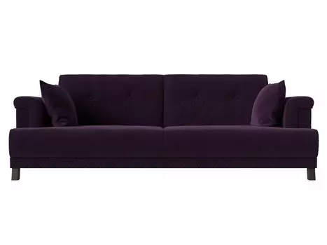 Прямой диван книжка Орлеан Велюр Фиолетовый