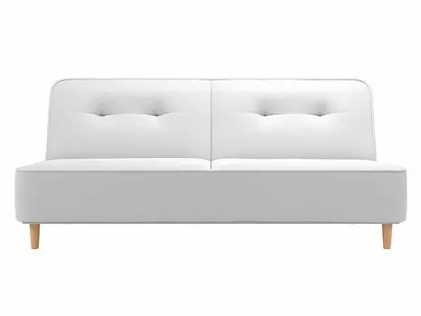 Прямой диван книжка Портленд Экокожа Белый