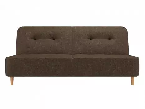 Прямой диван книжка Портленд Рогожка Коричневый