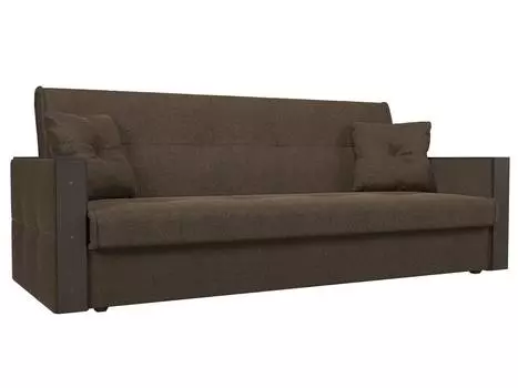 Прямой диван книжка Валенсия Рогожка Коричневый