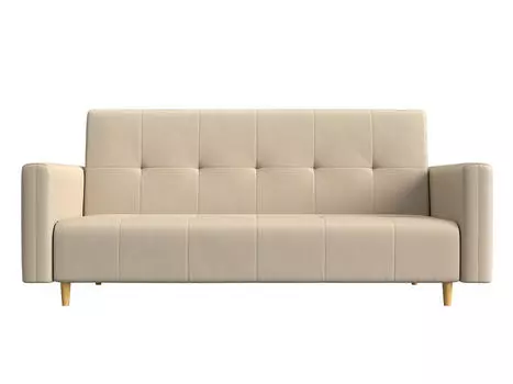 Прямой диван книжка Вест Экокожа Бежевый