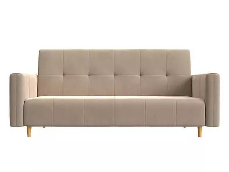 Прямой диван книжка Вест Велюр Бежевый