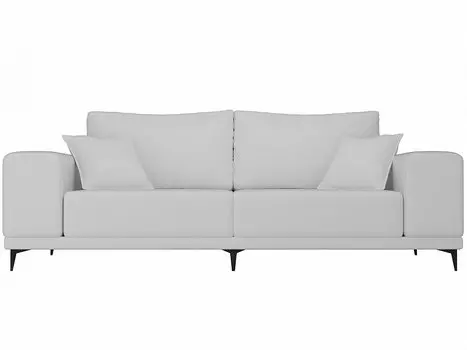 Диван прямой Льюес Экокожа Белый