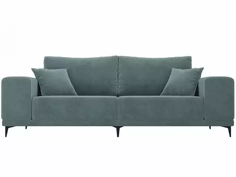 Диван прямой Льюес Велюр Бирюзовый