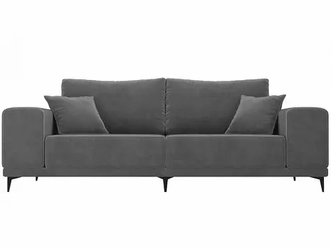 Диван прямой Льюес Велюр Серый