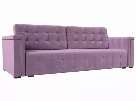 Прямой диван Лига-002 Микровельвет Сиреневый