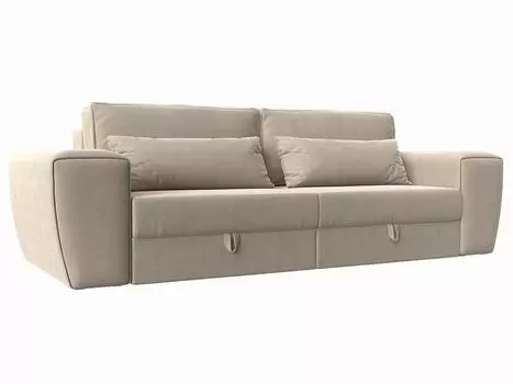 Прямой диван Лига-008 Рогожка Бежевый