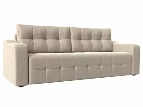 Прямой диван Лиссабон Рогожка Бежевый