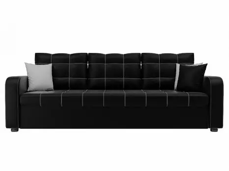 Диван прямой Ливерпуль Экокожа Черный