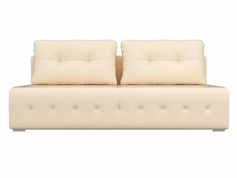 Диван прямой Лондон Экокожа Бежевый