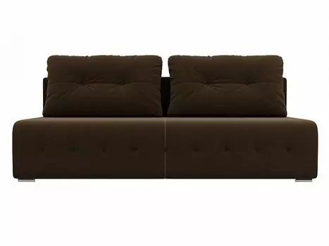Диван прямой Лондон Микровельвет Коричневый