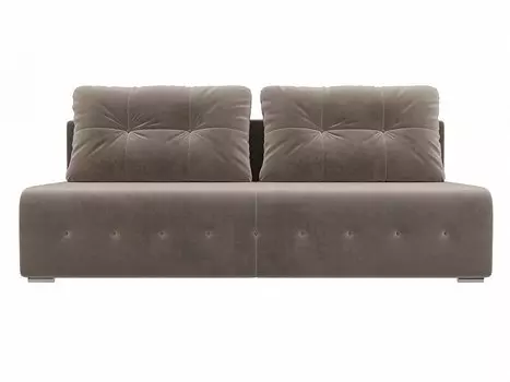 Диван прямой Лондон Велюр Коричневый