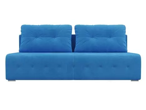 Диван прямой Лондон Велюр Голубой