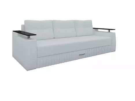 Прямой диван Лотос Экокожа Белый