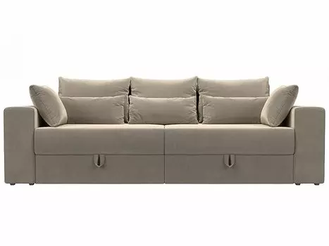 Диван прямой Майами Микровельвет Бежевый