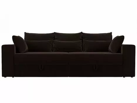 Диван прямой Майами Микровельвет Коричневый