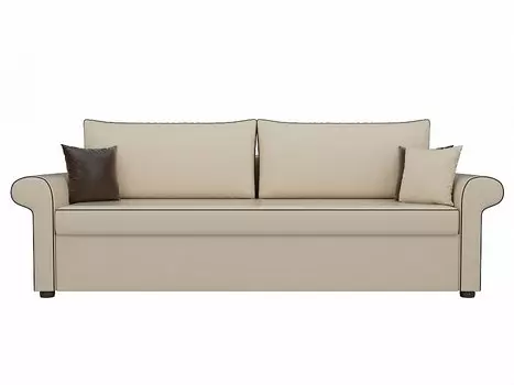 Диван прямой Милфорд Экокожа Бежевый
