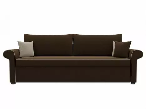 Диван прямой Милфорд Микровельвет Коричневый