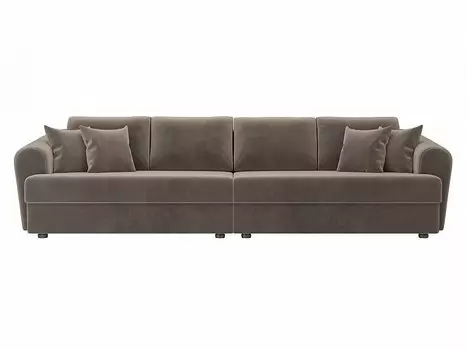 Диван прямой Милтон Велюр Коричневый