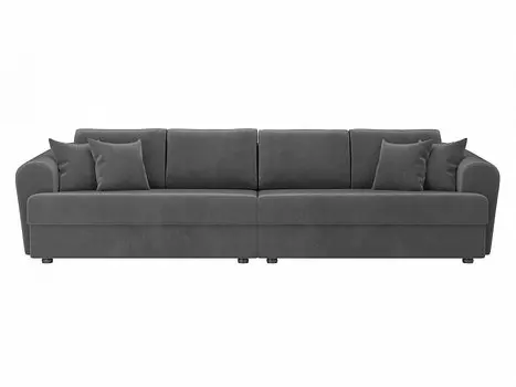 Диван прямой Милтон Велюр Серый