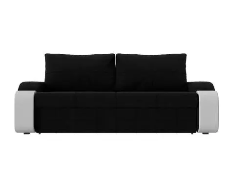 Диван прямой Николь Микровельвет Чёрный