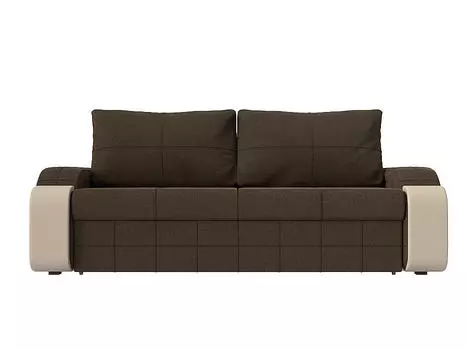 Диван прямой Николь Микровельвет Коричневый
