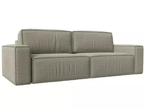 Прямой диван Прага классик, рогожка, корфу 02