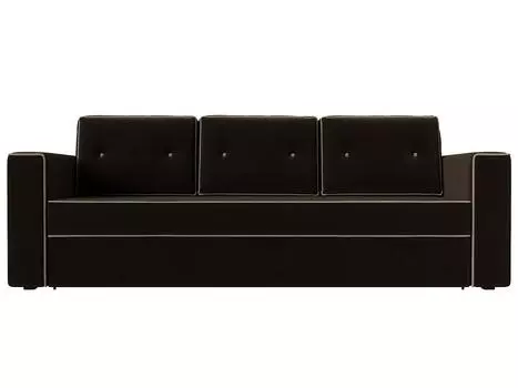 Диван прямой Принстон Микровельвет Коричневый