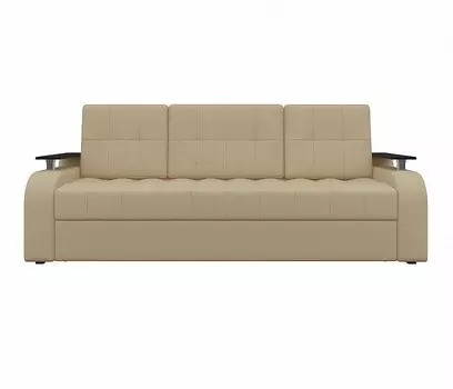 Прямой диван Ричард Экокожа Бежевый