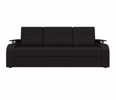 Прямой диван Ричард Экокожа Коричневый