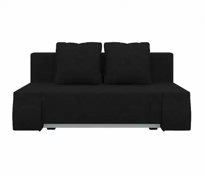 Прямой диван Шарль Люкс Микровельвет Черный