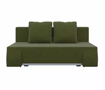 Прямой диван Шарль Люкс Микровельвет Зеленый