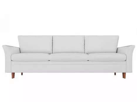 Диван прямой София Экокожа Белый