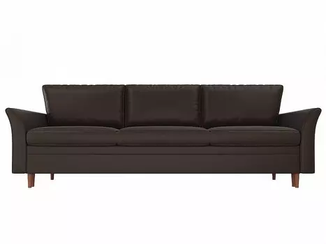 Диван прямой София Экокожа Коричневый