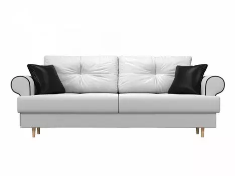 Прямой диван Сплин Экокожа Белый