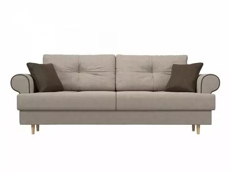 Прямой диван Сплин Рогожка Бежевый