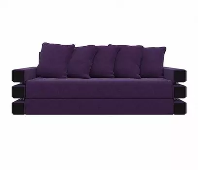 Диван прямой Венеция Микровельвет Фиолетовый