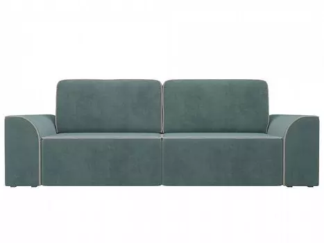 Прямой диван Вилсон Велюр Бирюза