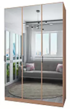Шкаф 3-дв. Trend-32 с зеркалом | 150 см